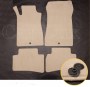 Alfombrillas para Mercedes CLK Cabrio W209 Premium beige